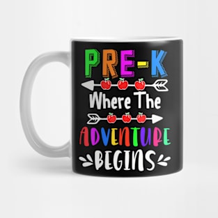 Pre-K Where The Adventure Begins Teacher Mug